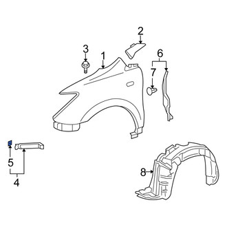 Scion OE - Front Left Fender Seal