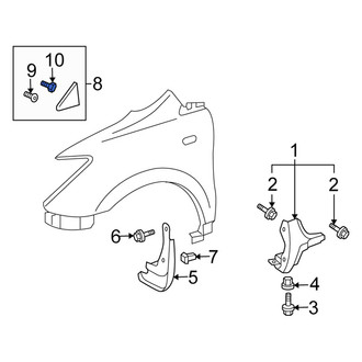 Scion OE - Rocker Panel Molding Clip