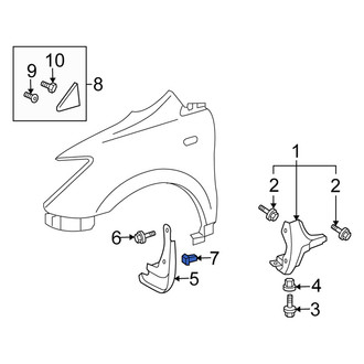 Scion OE - Bumper Corner Cover Nut