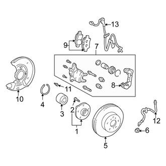 Scion OE - Front Suspension - Brake Components
