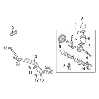 Scion OE - Steering Gear & Linkage - Pump & Hoses