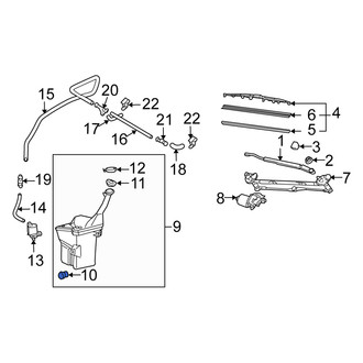 Scion OE - Washer Fluid Reservoir Mounting Grommet