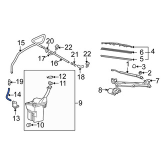Scion OE - Front Windshield Washer Hose