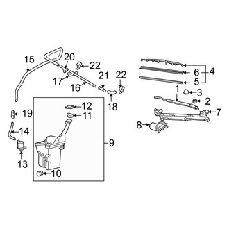Scion OE - Windshield - Wiper & Washer Components