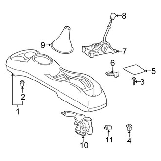 Scion OE - Center Console (Manual Top), (Standard Tr)