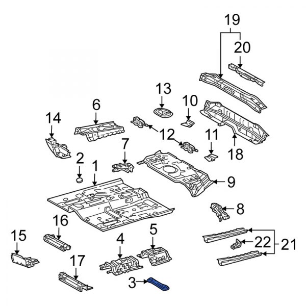 Floor Pan Bracket