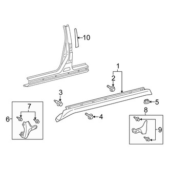 Scion OE - Pillars, Rocker & Floor - Exterior Trim