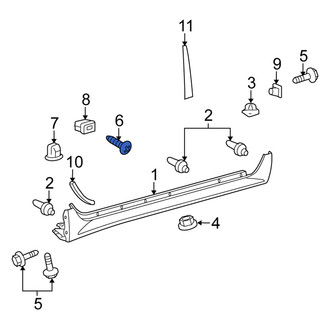 Scion OE - Rocker Panel Molding Screw