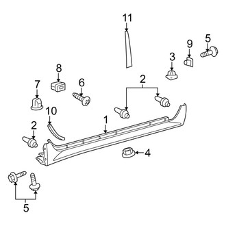 Scion OE - Pillars, Rocker & Floor - Exterior Trim