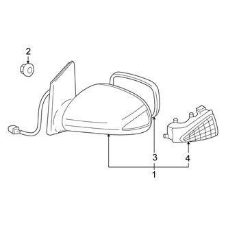 Scion OE - Front Door - Outside Mirrors