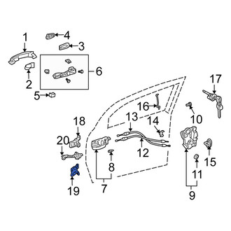 Scion OE - Front Left Lower Door Hinge