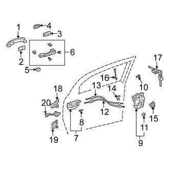Scion OE - Front Door - Lock & Hardware