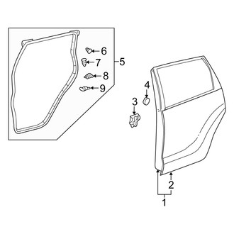 Scion OE - Rear Door - Door & Components