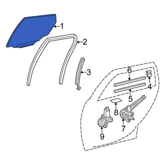 Scion OE - Front Right Door Glass
