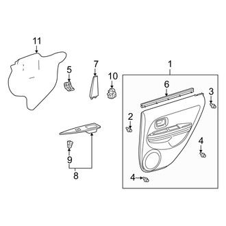 Scion OE - Rear Door - Interior Trim