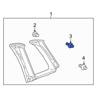 Scion OE - Upper Body B-Pillar Trim Panel Clip