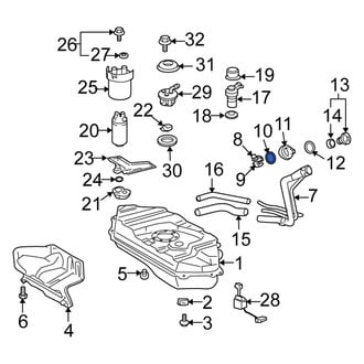 Scion OE - Fuel Tank Filler Neck Retaining Ring