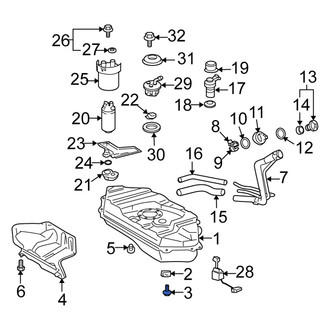 Scion OE - Fuel Tank Strap Bolt