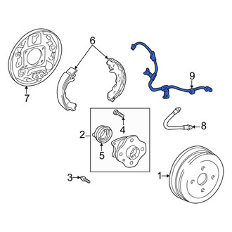Scion OE - Rear Right ABS Wheel Speed Sensor Wiring Harness
