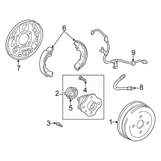 Scion OE - Rear Suspension - Brake Components