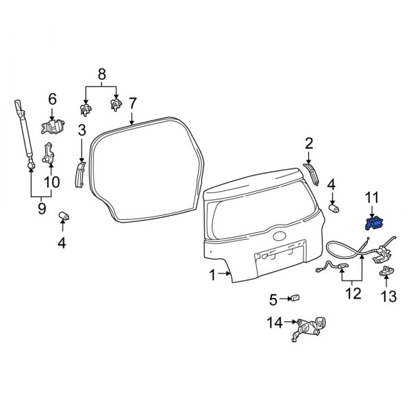 Liftgate Latch Handle