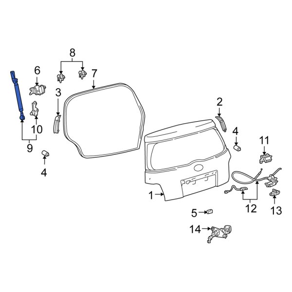 Liftgate Lift Support