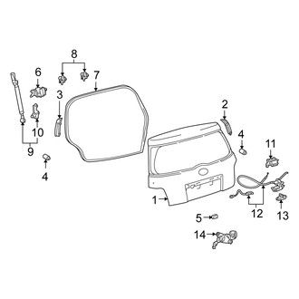 Scion OE - Lift Gate - Gate & Hardware
