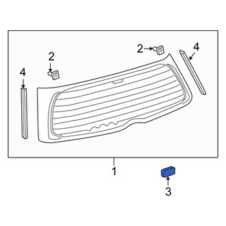 Scion OE - Back Glass Spacer