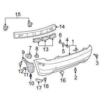 Scion OE - Front Bumper Cover Retainer