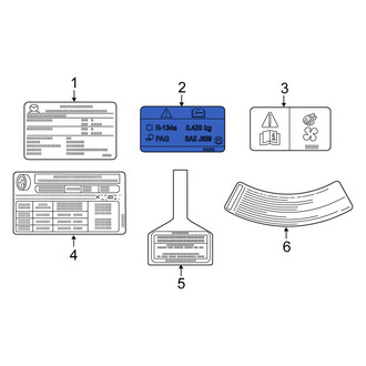Scion OE - A/C System Information Label
