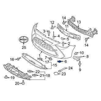 Scion OE - Bumper Splash Shield Nut
