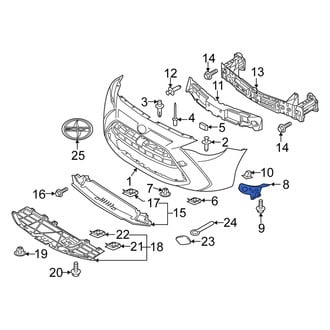 Scion OE - Front Left Bumper Cover Support Rail