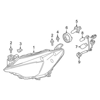 Scion OE - Front Lamps - Headlamp Components