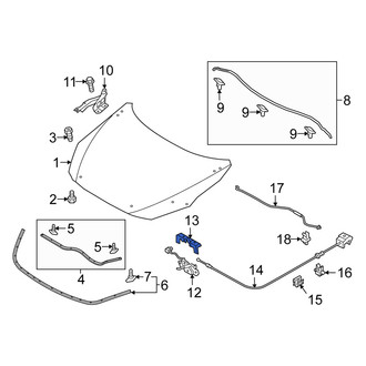 Scion OE - Front Hood Latch Cover