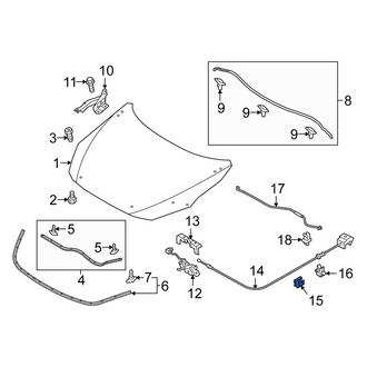 Scion OE - Front Hood Release Cable Clip