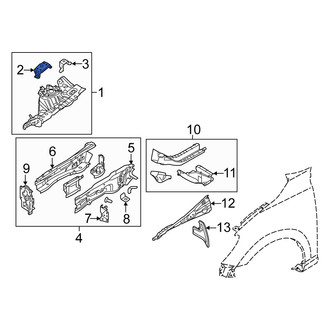 Scion OE - Front Left Fender Apron Bracket