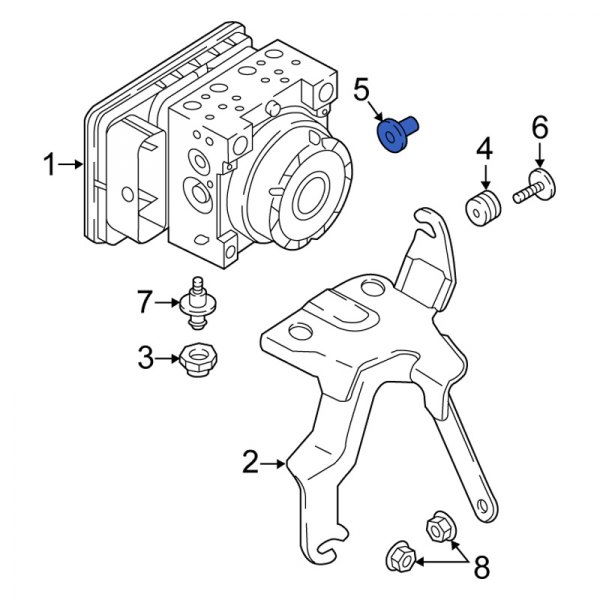 ABS Hydraulic Assembly Sleeve