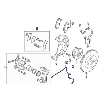 Scion OE - Front ABS Wheel Speed Sensor