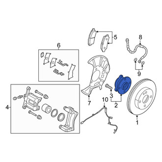 Scion OE - Rear Wheel Bearing and Hub Assembly