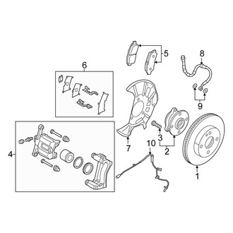 Scion OE - Front Suspension - Brake Components
