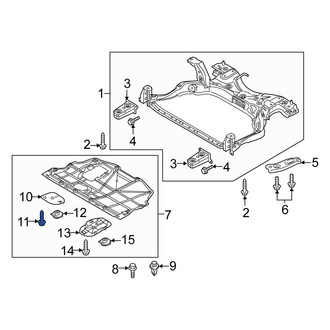 Scion OE - Bumper Cover Support Rail Screw