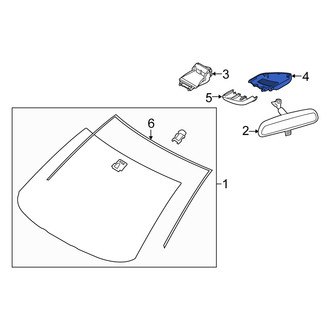 Scion OE - Front Right Interior Rear View Mirror Cover