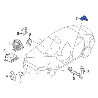 Scion OE - Rear Air Bag Impact Sensor