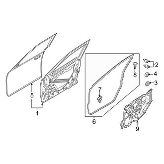 Scion OE - Front Door - Door & Components