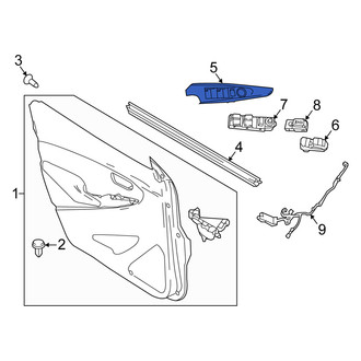 Scion OE - Front Left Door Switch Trim Panel