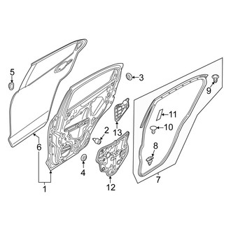 Scion OE - Rear Door - Door & Components
