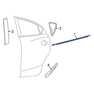 Scion OE - Rear Right Door Belt Molding