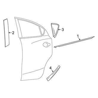 Scion OE - Rear Door - Exterior Trim