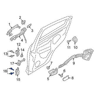 Scion OE - Front Lower Outer Door Hinge Bolt