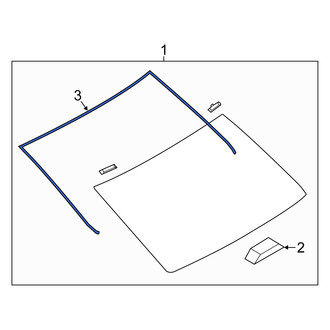 Scion OE - Rear Back Glass Reveal Molding